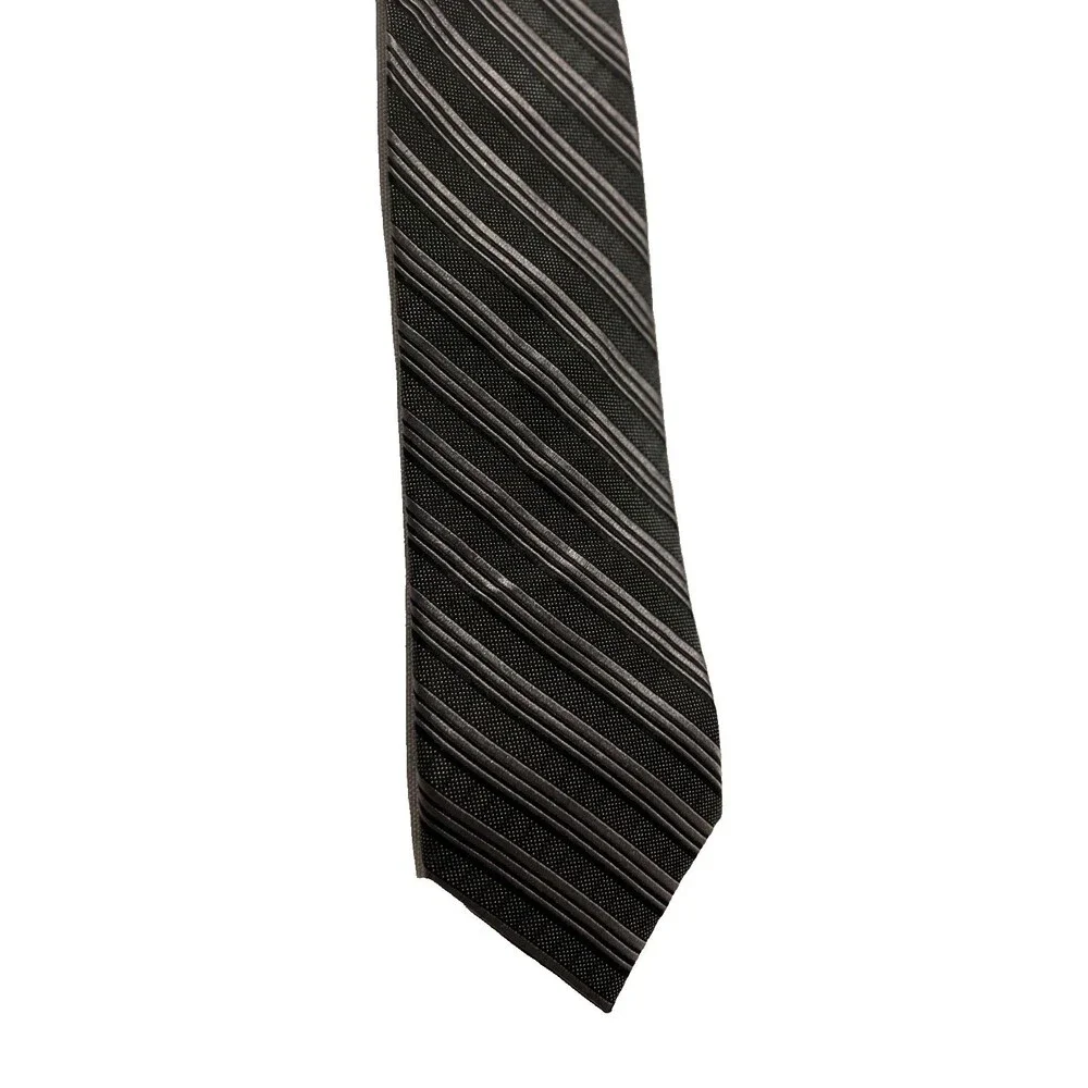 Forsyth of Canada Handmade Silk Tie Men’s Black Gray